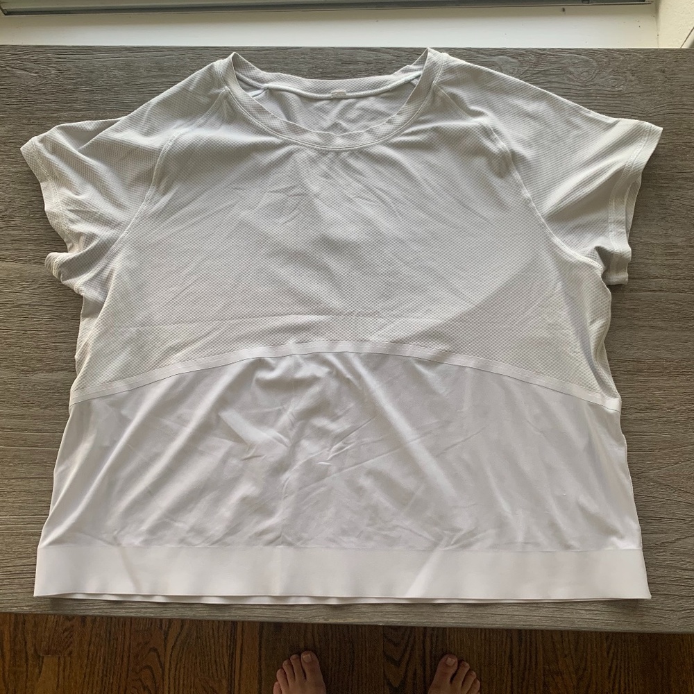 White Lululemon top
